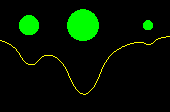 effect of matter on 1D space